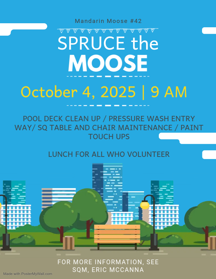 Spruce the Moose flyer